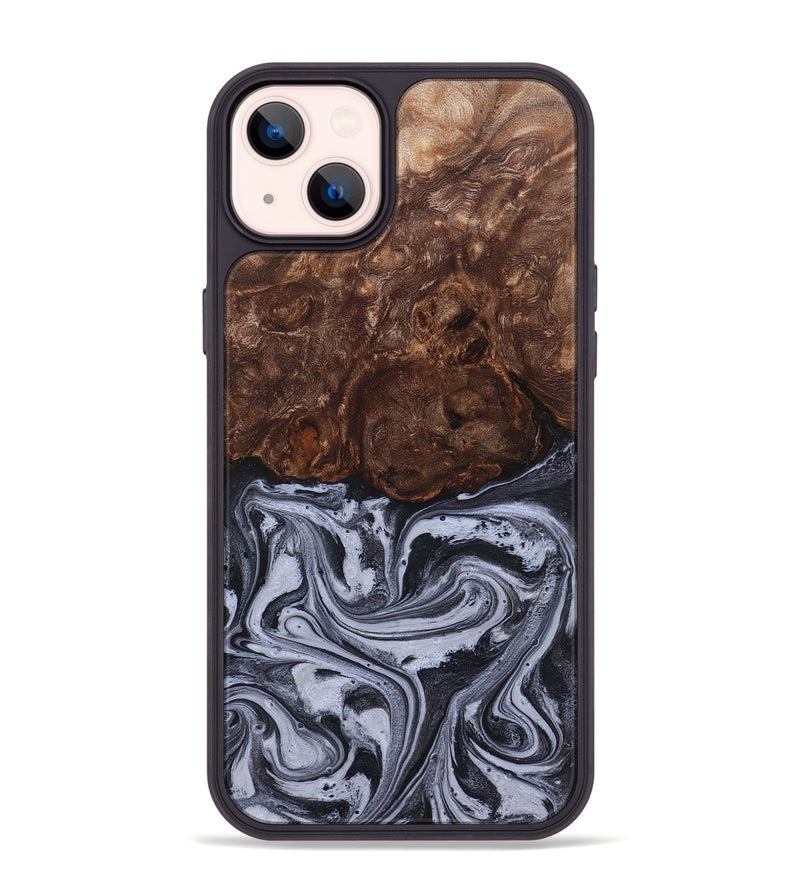 iPhone 14 Plus Wood Phone Case - Santino (Black & White, 827917)
