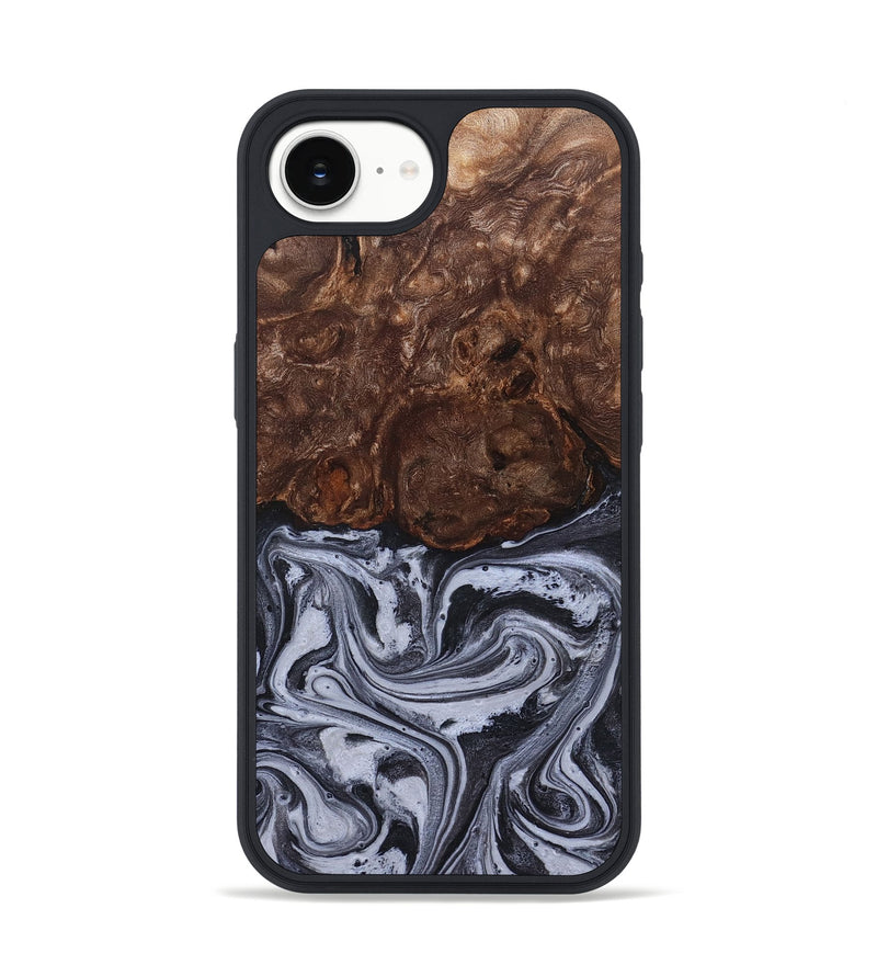 iPhone 16e Wood Phone Case - Santino (Black & White, 827917)