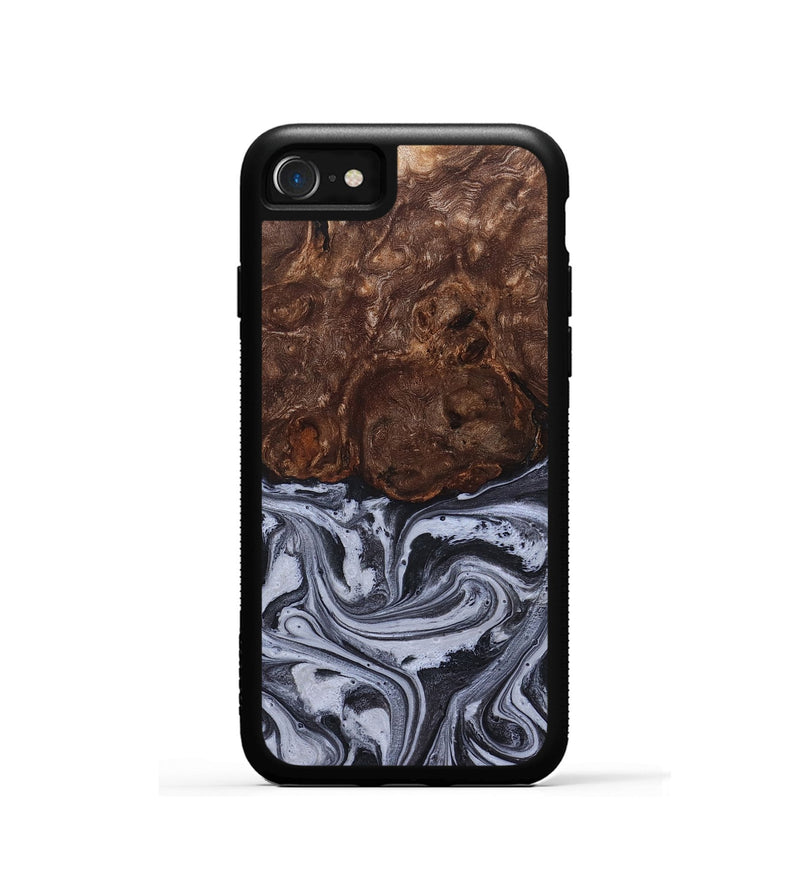 iPhone SE Wood Phone Case - Santino (Black & White, 827917)