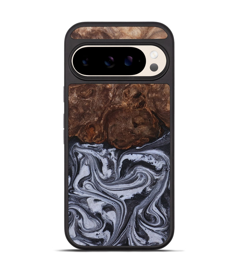 Pixel 10 Wood Phone Case - Santino (Black & White, 827917)