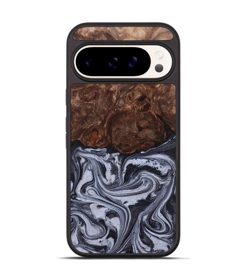 Pixel 9 Pro Wood Phone Case - Santino (Black & White, 827917)