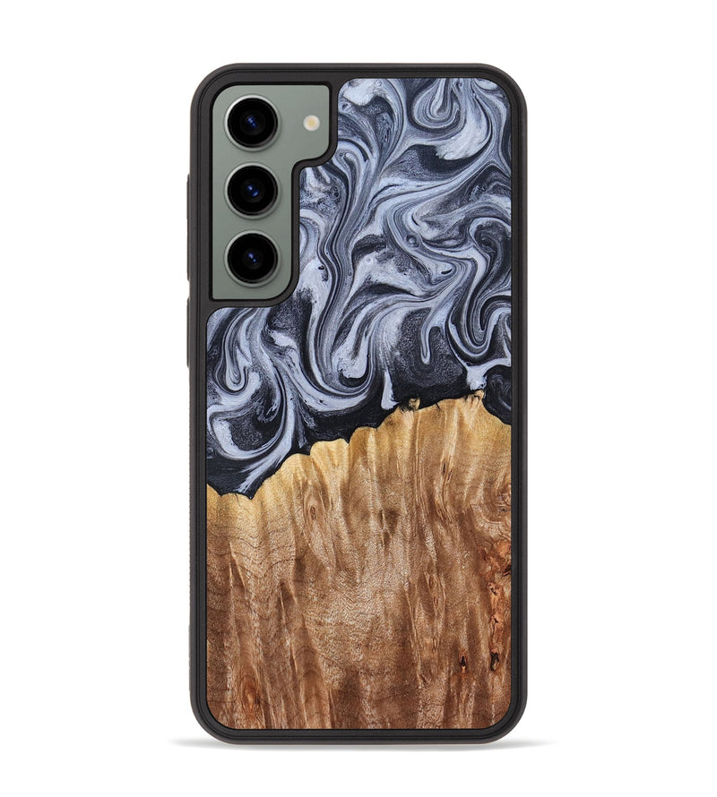Galaxy S23 Plus Wood Phone Case - Aniya (Black & White, 827918)