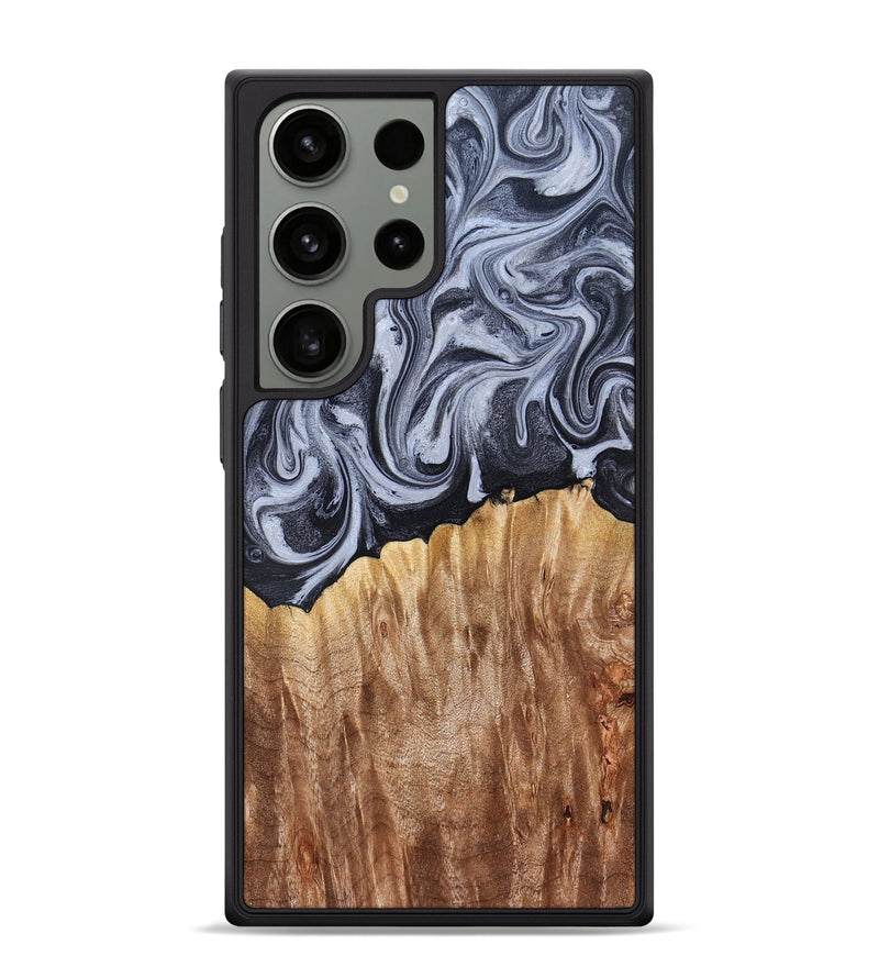Galaxy S24 Ultra Wood Phone Case - Aniya (Black & White, 827918)