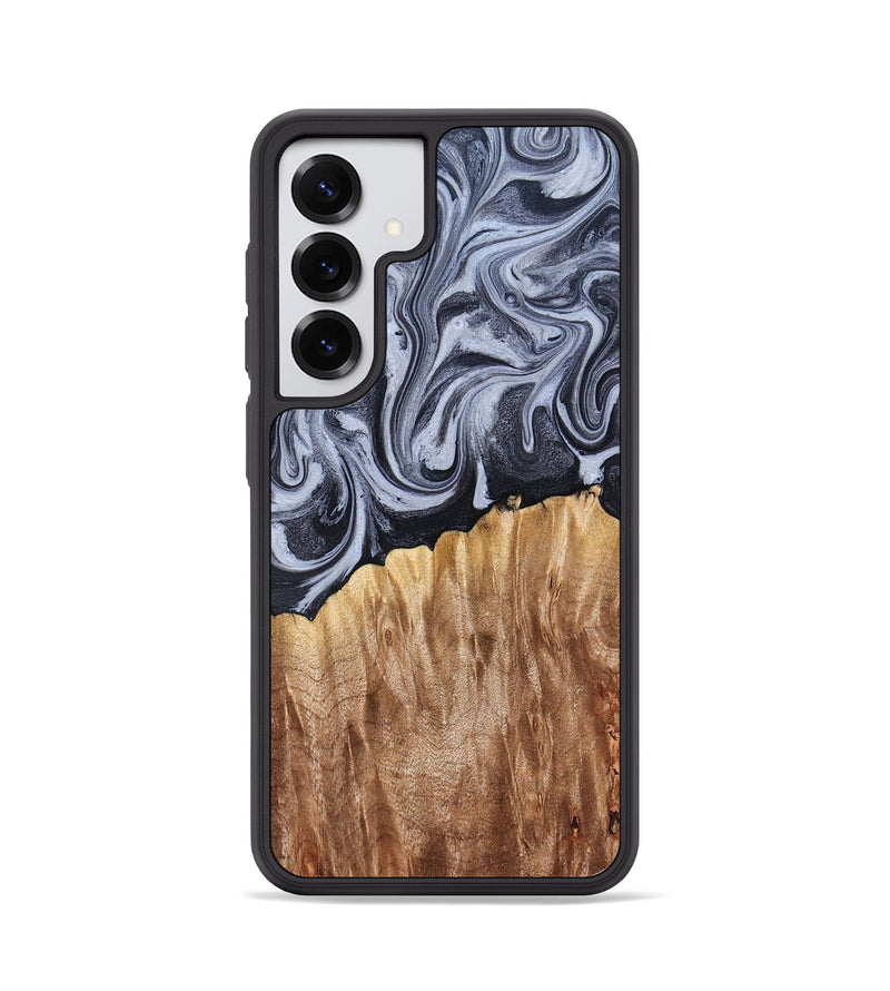 Galaxy S25 Wood Phone Case - Aniya (Black & White, 827918)