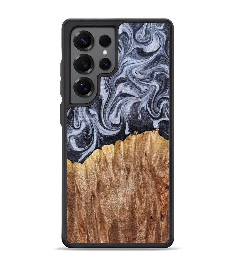 Galaxy S25 Ultra Wood Phone Case - Aniya (Black & White, 827918)