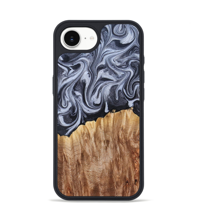iPhone 17e Wood Phone Case - Aniya (Black & White, 827918)