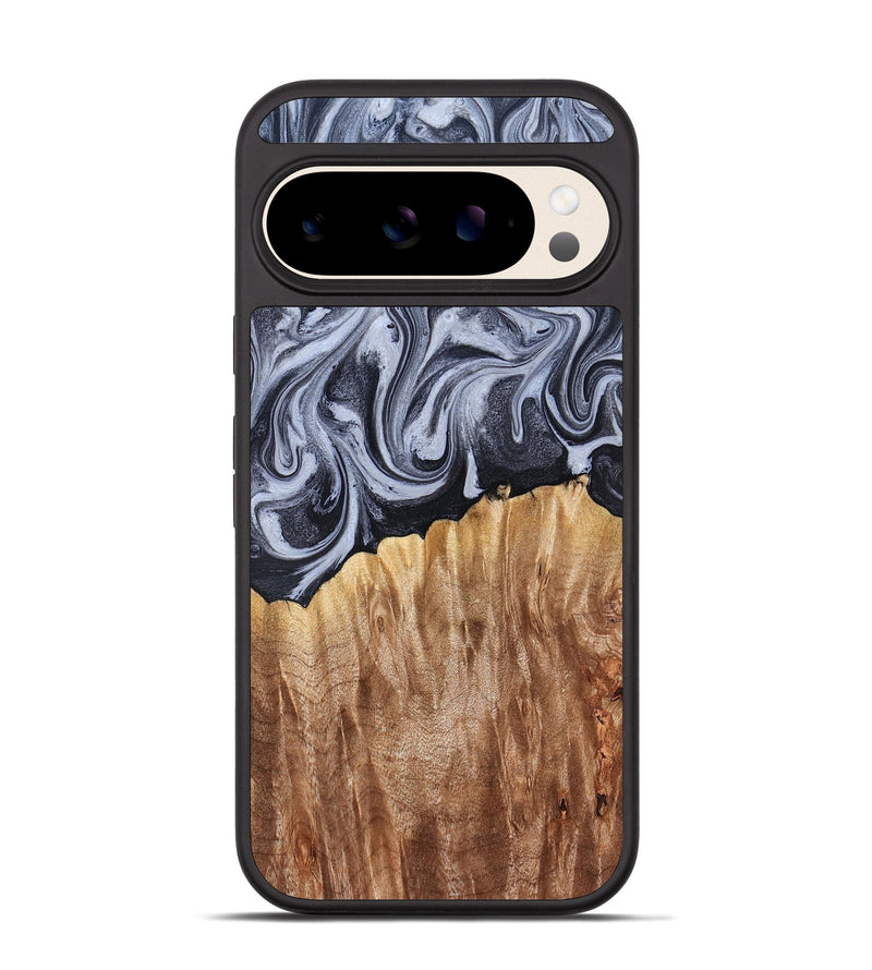 Pixel 10 Wood Phone Case - Aniya (Black & White, 827918)