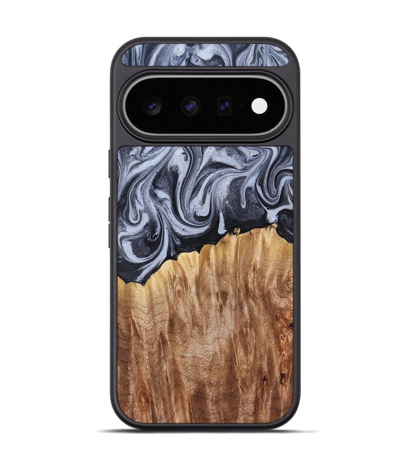 Pixel 11 Pro Wood Phone Case - Aniya (Black & White, 827918)