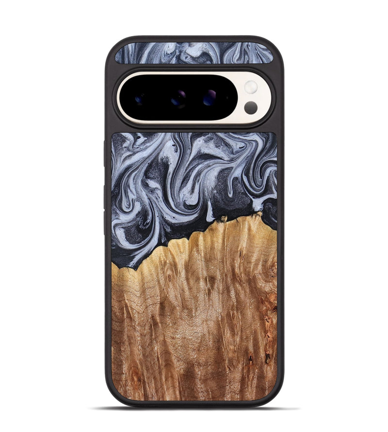 Pixel 9 Pro Wood Phone Case - Aniya (Black & White, 827918)