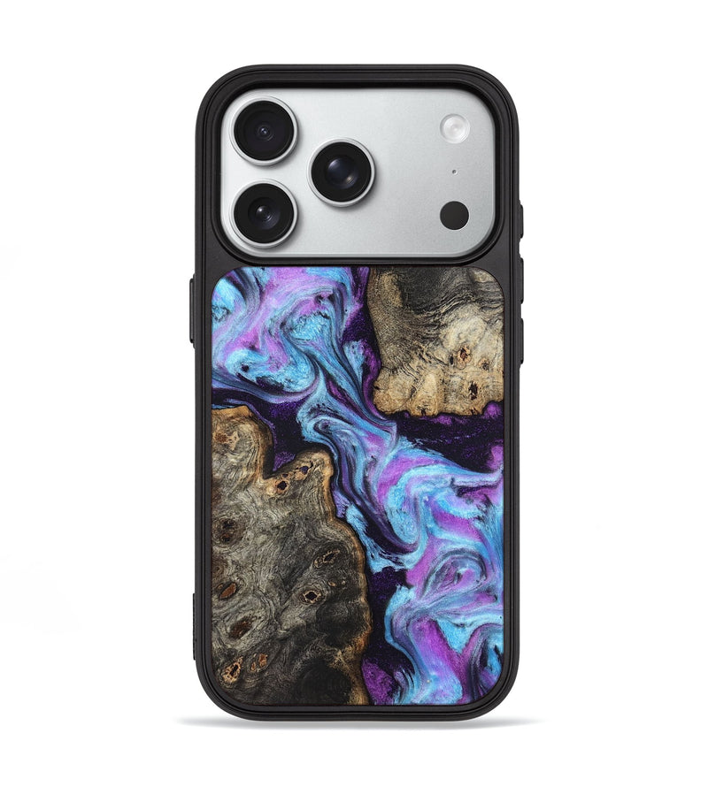 iPhone 18 Pro Wood Phone Case - Cassie (Purple, 827921)