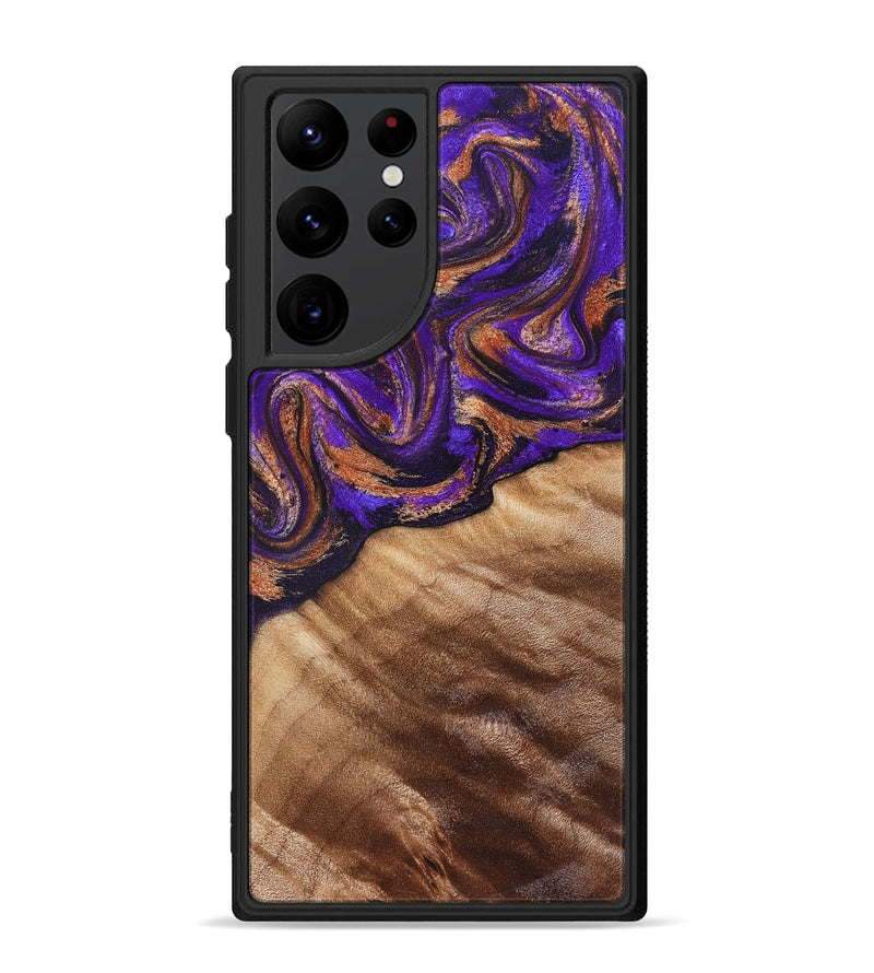 Galaxy S22 Ultra Wood Phone Case - Kairi (Purple, 827922)
