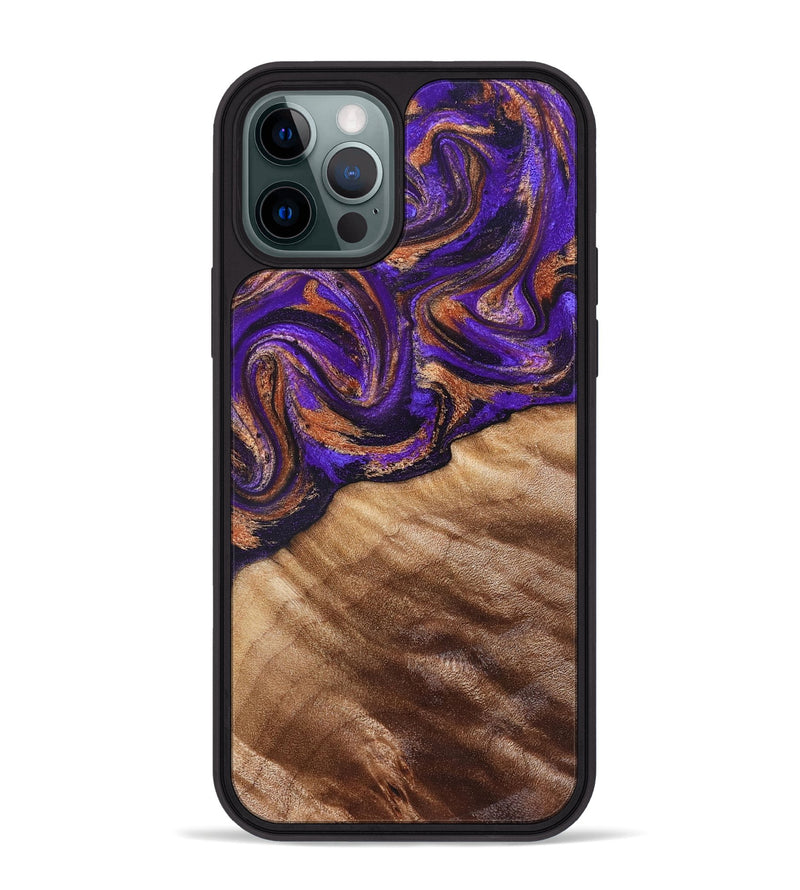 iPhone 12 Pro Max Wood Phone Case - Kairi (Purple, 827922)