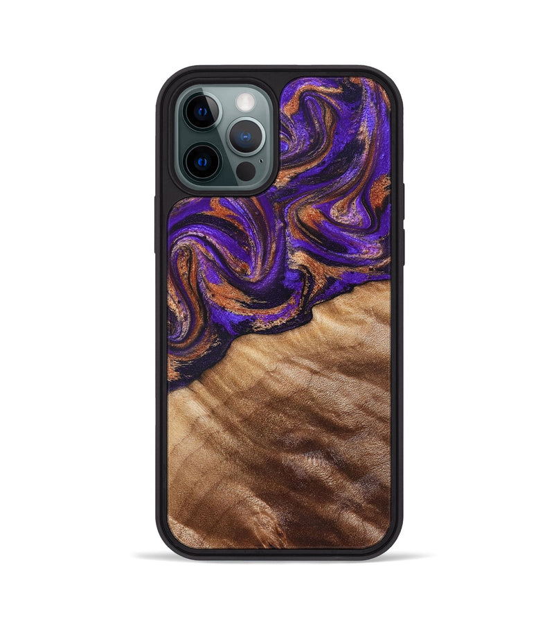 iPhone 12 Pro Wood Phone Case - Kairi (Purple, 827922)