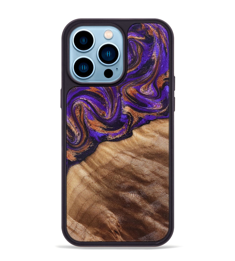 iPhone 14 Pro Max Wood Phone Case - Kairi (Purple, 827922)
