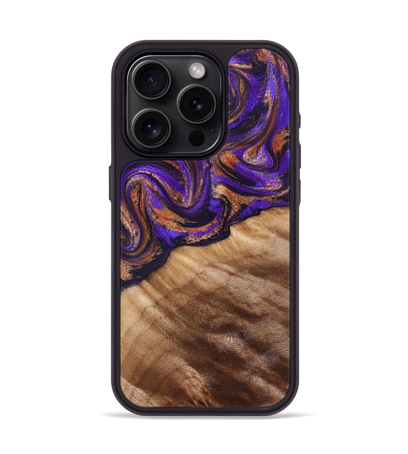iPhone 15 Pro Wood Phone Case - Kairi (Purple, 827922)