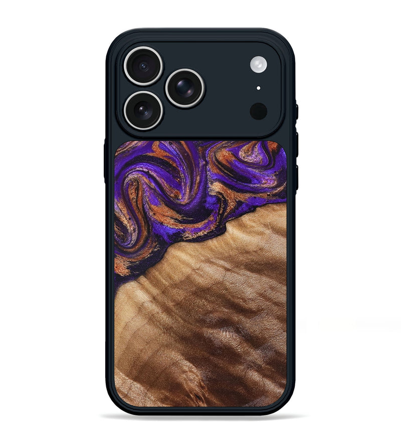 iPhone 17 Pro Max Wood Phone Case - Kairi (Purple, 827922)