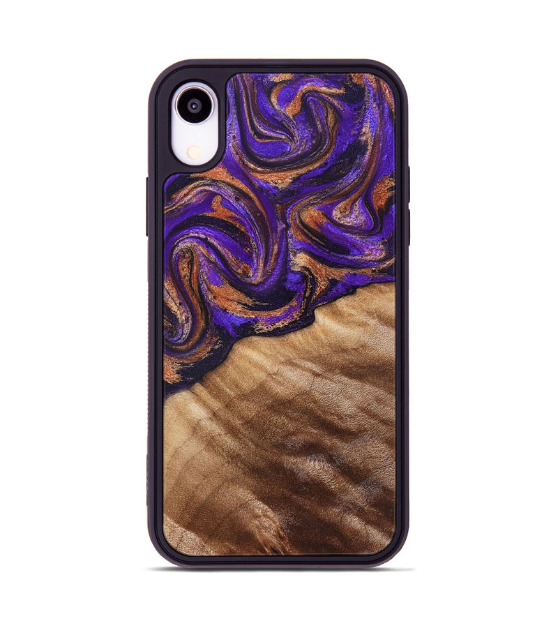 iPhone Xr Wood Phone Case - Kairi (Purple, 827922)