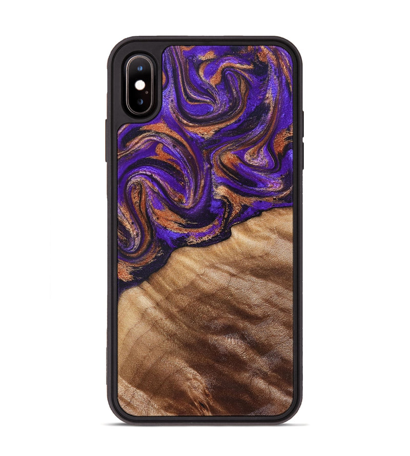 iPhone Xs Max Wood Phone Case - Kairi (Purple, 827922)