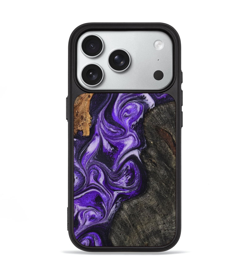 iPhone 18 Pro Wood Phone Case - Guido (Purple, 827923)
