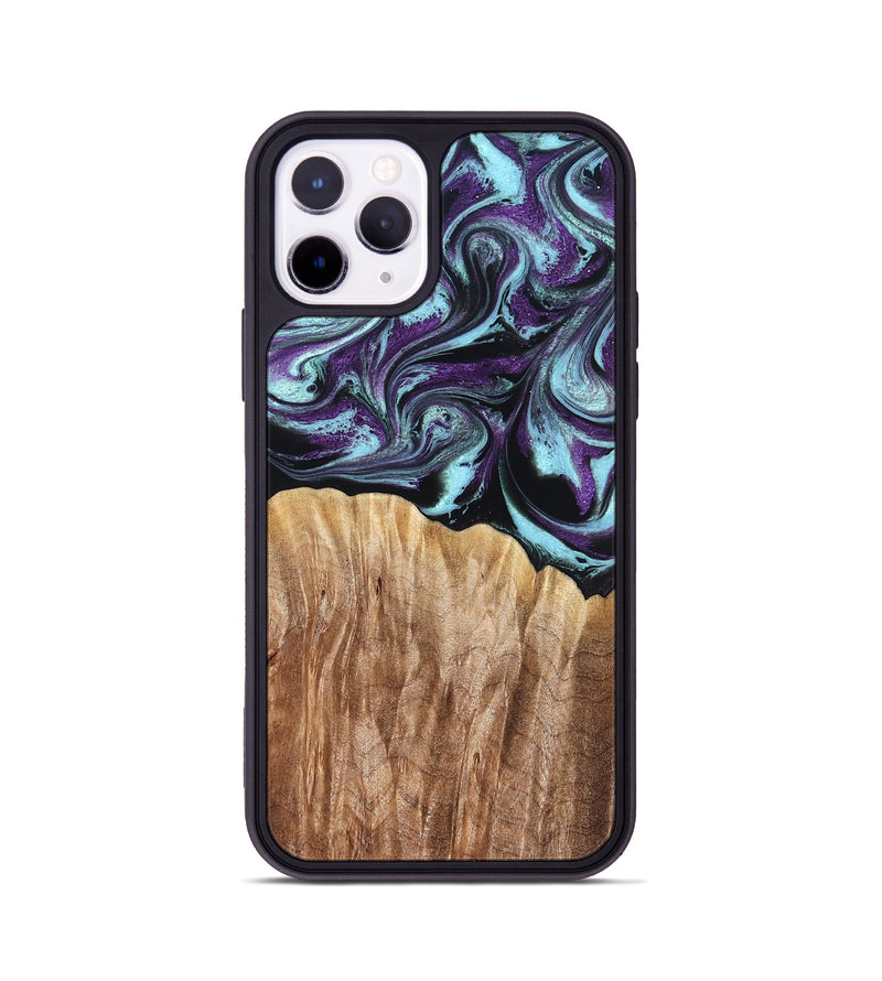 iPhone 11 Pro Wood Phone Case - Beckham (Purple, 827924)
