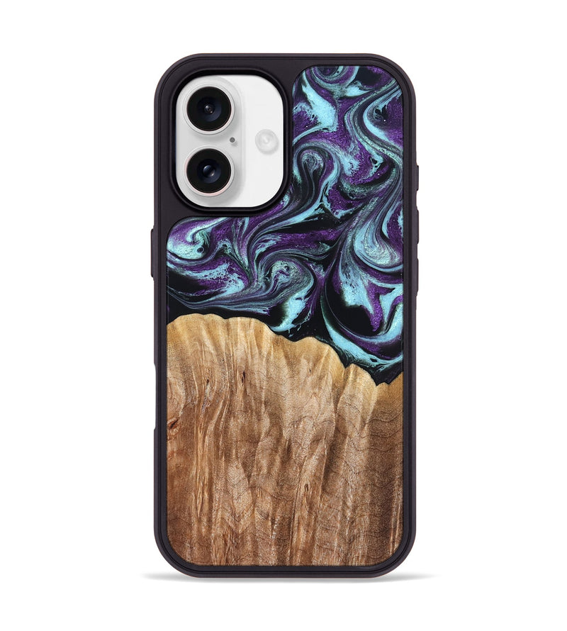 iPhone 17 Wood Phone Case - Beckham (Purple, 827924)