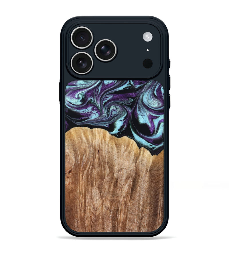 iPhone 17 Pro Max Wood Phone Case - Beckham (Purple, 827924)