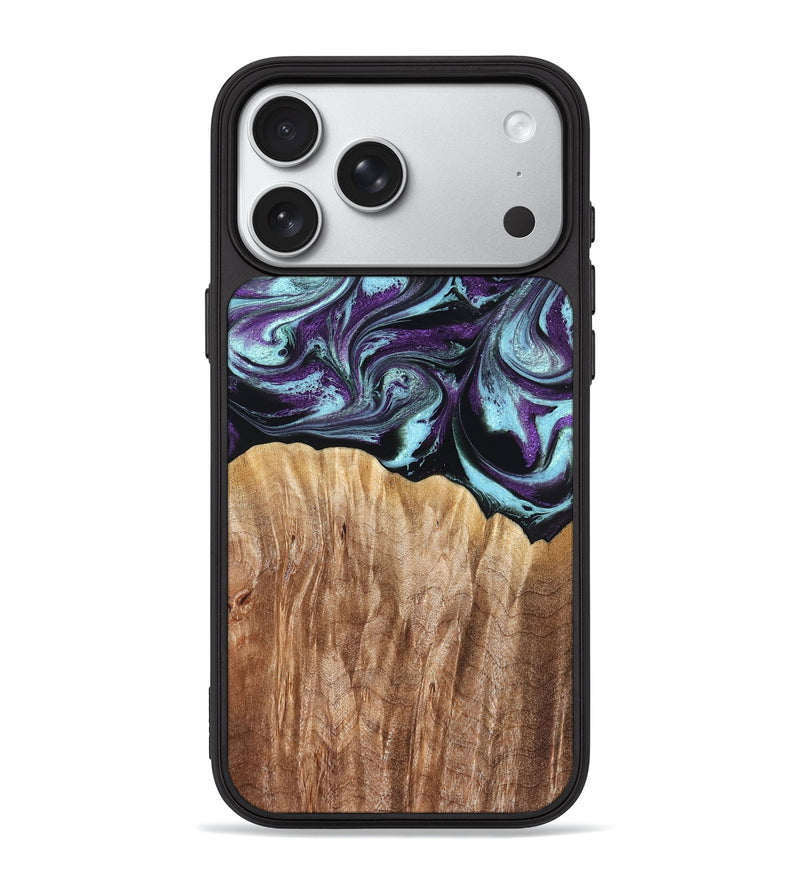 iPhone 18 Pro Max Wood Phone Case - Beckham (Purple, 827924)