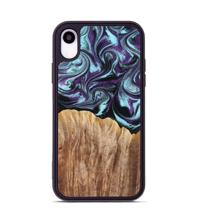 iPhone Xr Wood Phone Case - Beckham (Purple, 827924)