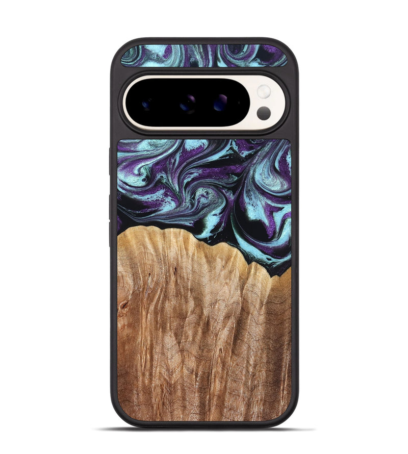 Pixel 9 Pro Wood Phone Case - Beckham (Purple, 827924)