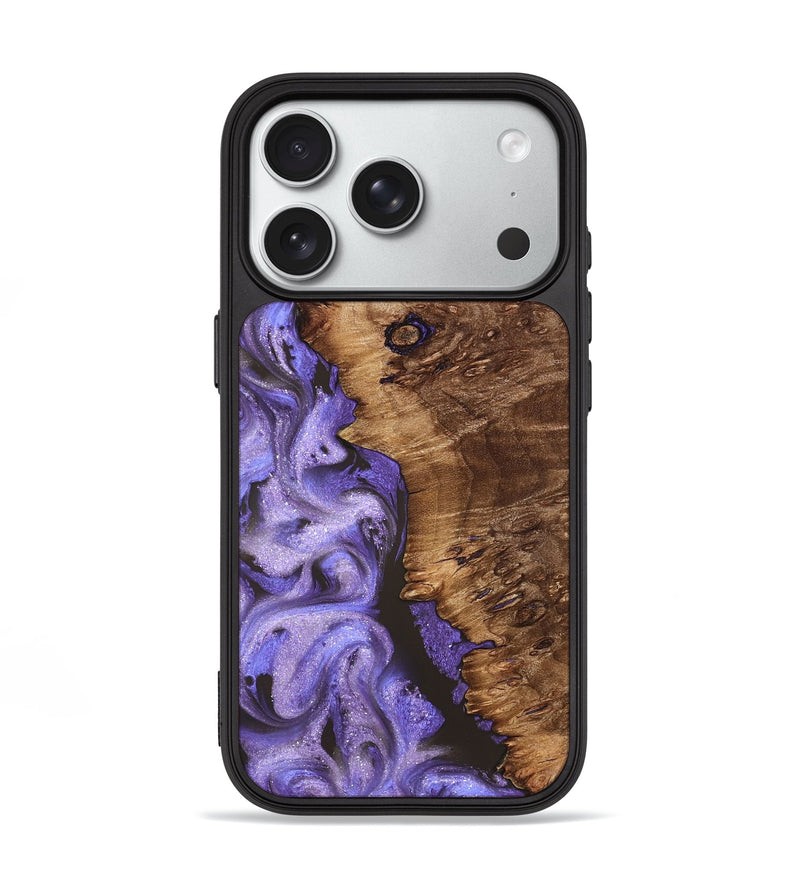 iPhone 18 Pro Wood Phone Case - Sutton (Purple, 827926)