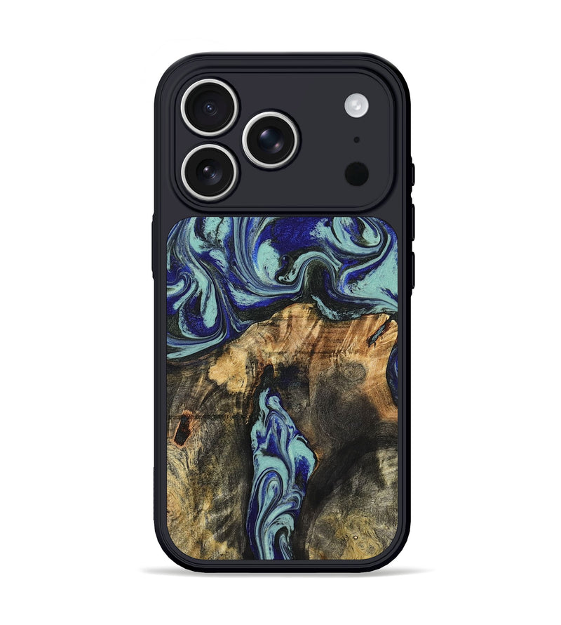 iPhone 17 Pro Wood Phone Case - Ona (Blue, 827938)