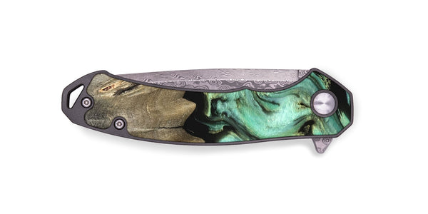 EDC Wood Pocket Knife - Anya (Green, 827939)