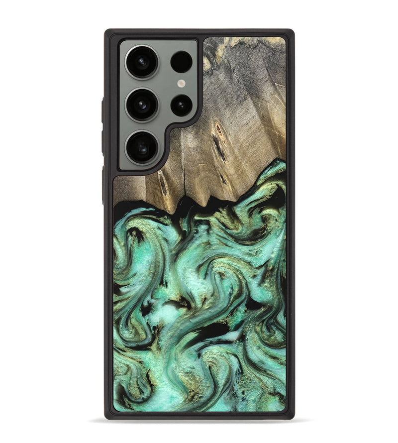 Galaxy S23 Ultra Wood Phone Case - Anya (Green, 827939)