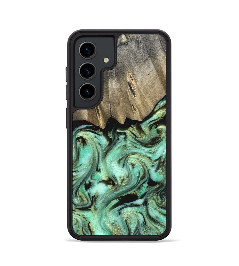 Galaxy S24 Wood Phone Case - Anya (Green, 827939)