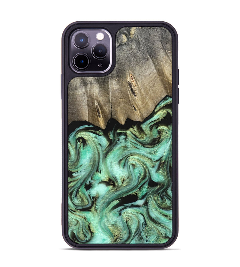 iPhone 11 Pro Max Wood Phone Case - Anya (Green, 827939)