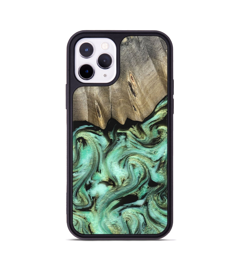 iPhone 11 Pro Wood Phone Case - Anya (Green, 827939)
