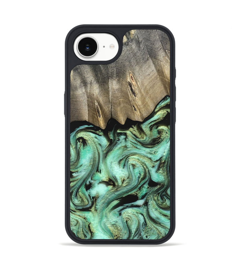 iPhone 16e Wood Phone Case - Anya (Green, 827939)