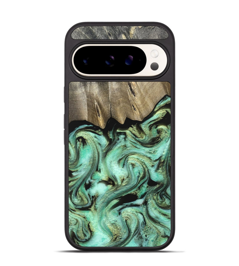 Pixel 9 Wood Phone Case - Anya (Green, 827939)