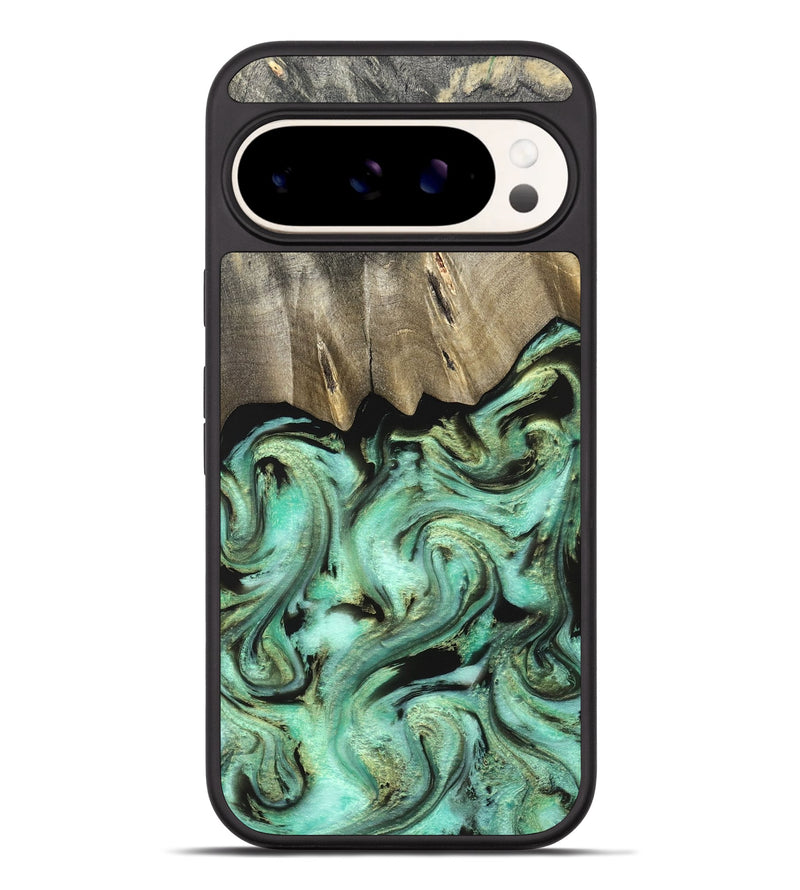 Pixel 9 Pro XL Wood Phone Case - Anya (Green, 827939)