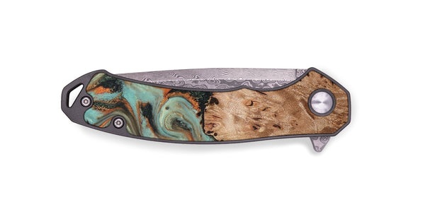 EDC Wood Pocket Knife - Deborah (Green, 827940)