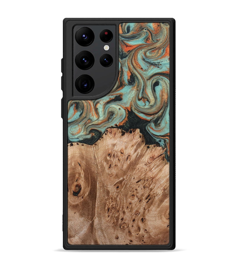 Galaxy S22 Ultra Wood Phone Case - Deborah (Green, 827940)