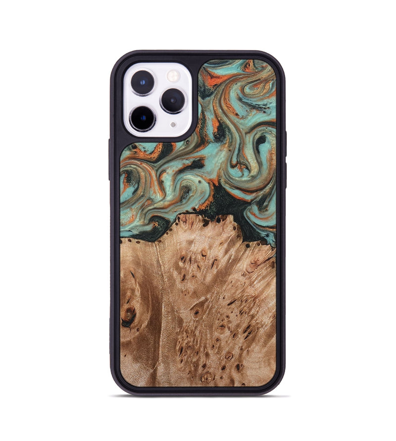 iPhone 11 Pro Wood Phone Case - Deborah (Green, 827940)