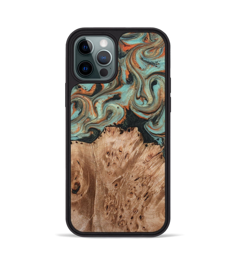 iPhone 12 Pro Wood Phone Case - Deborah (Green, 827940)