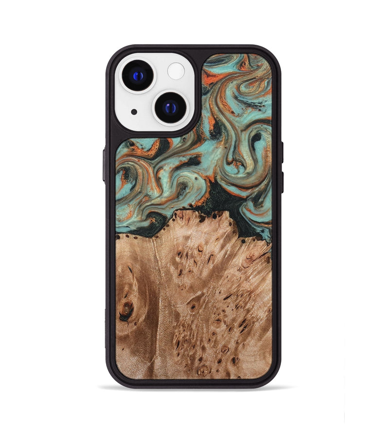 iPhone 13 Wood Phone Case - Deborah (Green, 827940)