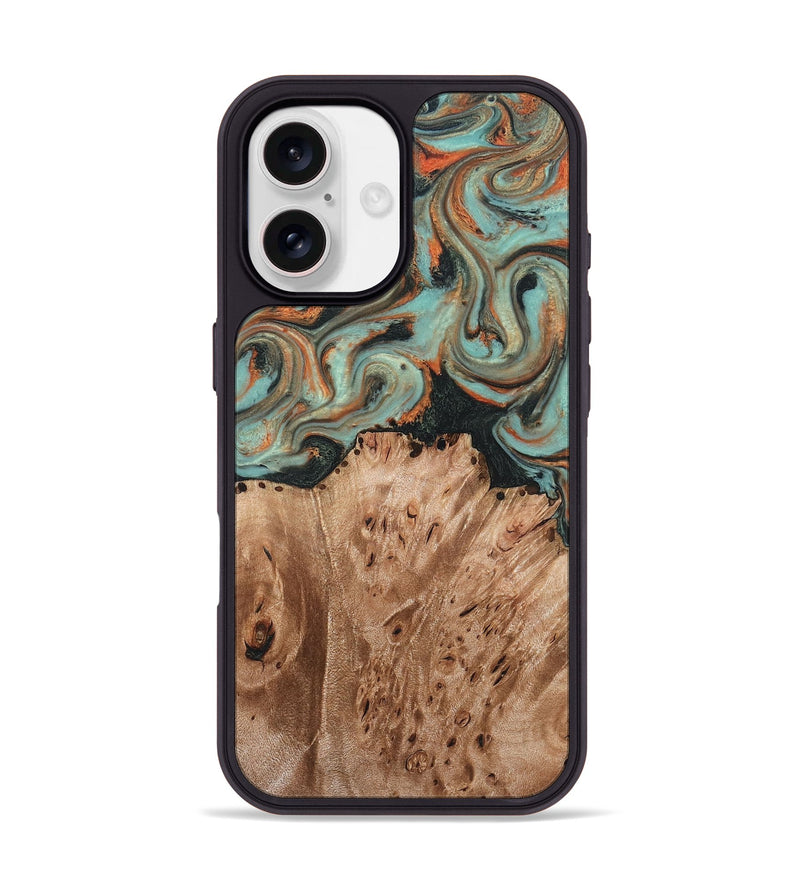 iPhone 17 Wood Phone Case - Deborah (Green, 827940)