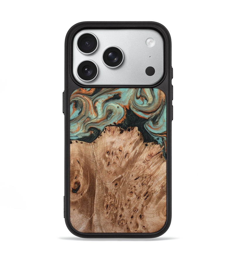 iPhone 18 Pro Wood Phone Case - Deborah (Green, 827940)