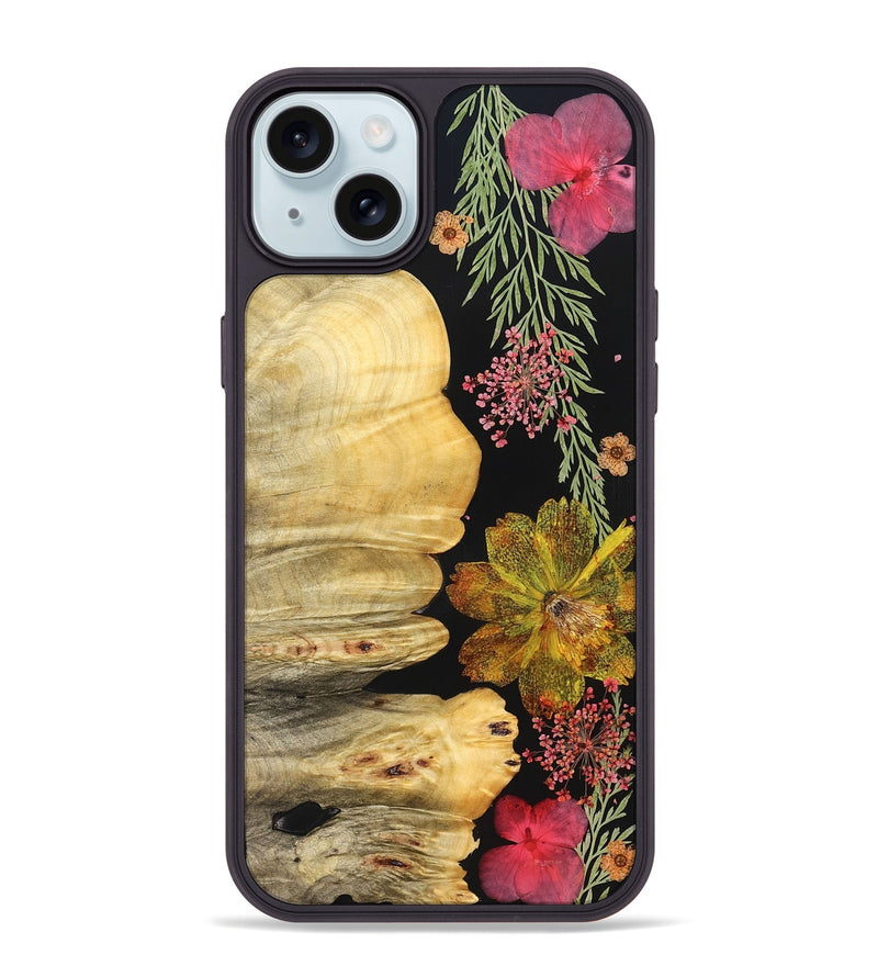 iPhone 15 Plus Wood Phone Case - Kyle (Bloom, 827983)