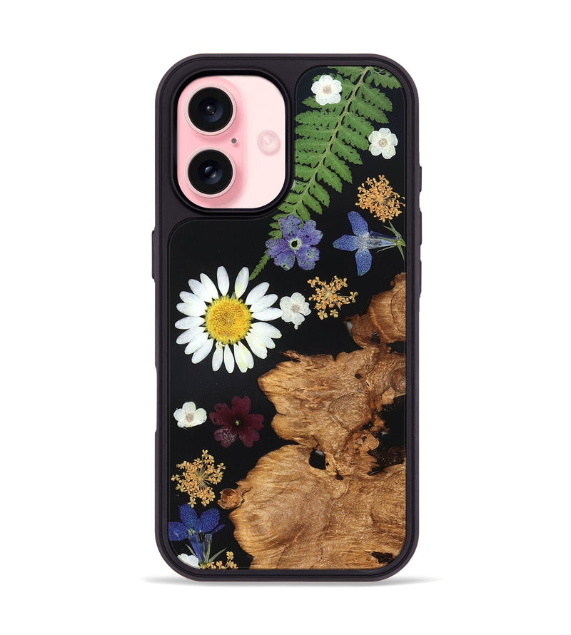 iPhone 16 Wood Phone Case - Kalani (Bloom, 828023)