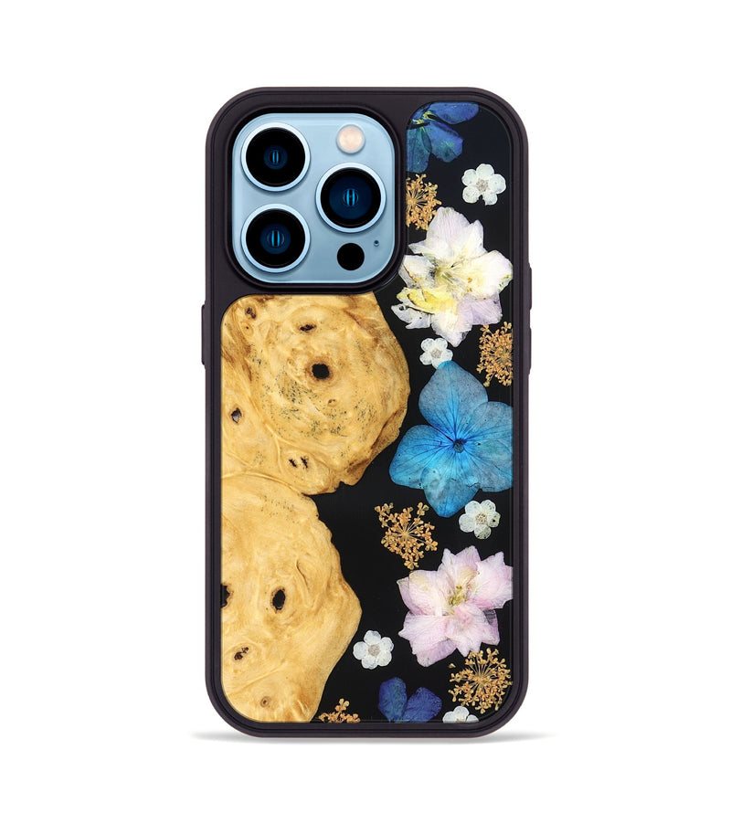 iPhone 14 Pro Wood Phone Case - Barb (Bloom, 828029)