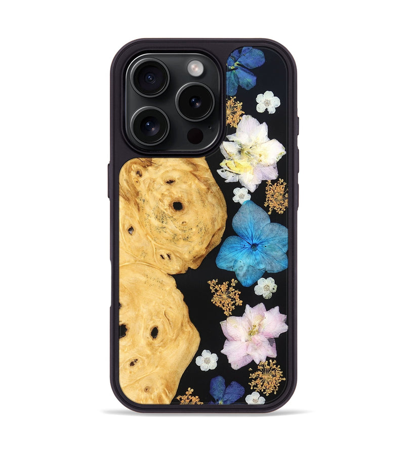 iPhone 16 Pro Wood Phone Case - Barb (Bloom, 828029)